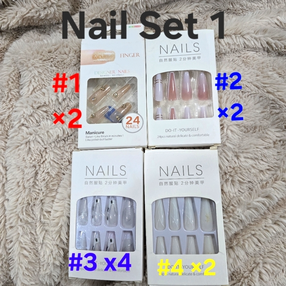 LONG Length Press On Nails- 3 for $10! Mix & Match - Picture 2 of 5